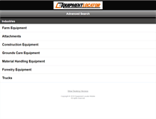 Tablet Screenshot of equipmentlocator.com